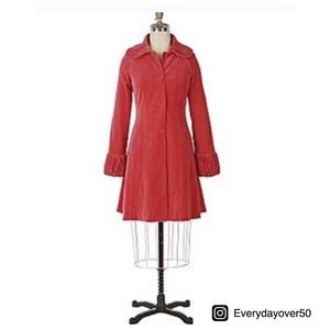 Anthropologie Odille Hudson Velvet coat